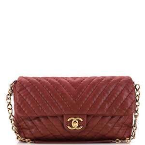 Chanel Surpique Chevron Flap Bag #233836C34B
